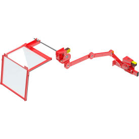 Machine Shield, 3-Sided, 16" x 14" x 12", 24" Reach