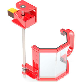 Machine Shield, Octagonal, 6" x 8", Direct Mount with Interlock, LED, 14" Offset
