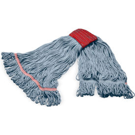 Grease Release Looped End Mop, Large, Blue, Pack of 12