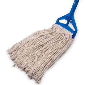 20 oz. Full Weight Cotton Mop, White, Pack of 12