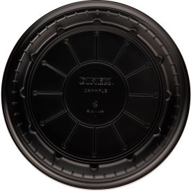 High Heat Disposable Plate, 9" Diameter, Polypropylene, Black, Pack of 500