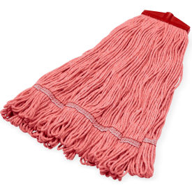 High Grade Looped End Mop w/ ACME Thread Connection, Red, Pack of 12