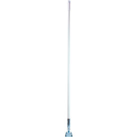 60" Fiberglass Dust Mop Handle w/ Clip On Connector, White, Pack of 12