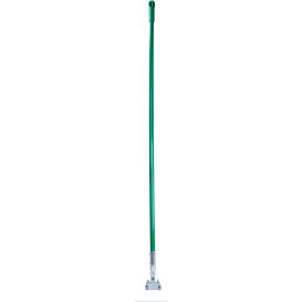 60" Fiberglass Dust Mop Handle w/ Clip On Connector, Green, Pack of 12