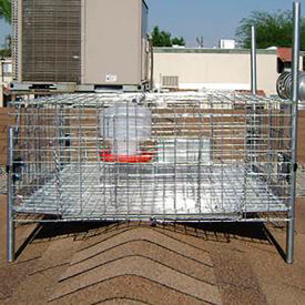 Pigeon Trap For Slanted Surfaces, Steel, Silver