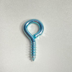 Galvanized Steel Heavy Duty Screw Eyes, 1"L, Pack of 50
