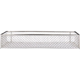 Steel Mesh Basket, Stainless Steel, 16"L x 11"W x 3"H