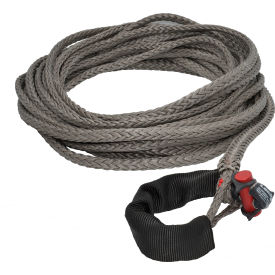 Synthetic Winch Line w/ Integrated Shackle, 3/8" Dia. x 50'L