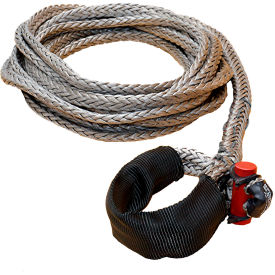 Synthetic Winch Line with Integrated Shackle, 3/8" Diameter x 25 Feet