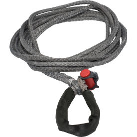 Synthetic Winch Line w/ Integrated Shackle, 7/16" Dia. x 25'L