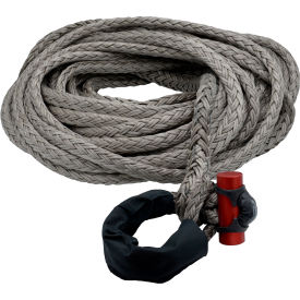 Synthetic Winch Line w/ Integrated Shackle, 5/8" Dia. x 85'L