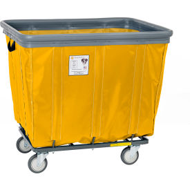 Vinyl Bumper Truck, 2 Rigid 2 Swivel Casters, 18 Bushel Capacity, Yellow