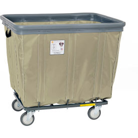 Vinyl Bumper Truck, 2 Rigid 2 Swivel Casters, 18 Bushel Capacity, Beige