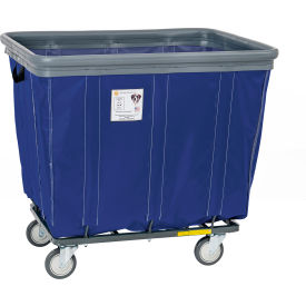 Vinyl Bumper Truck, 2 Rigid 2 Swivel Casters, 18 Bushel Capacity, Navy