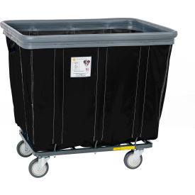 18 Bushel Capacity, Black Vinyl Bumper Truck, All Swivel Casters