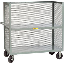 Bulk Truck w/ 3 Mesh Sides & 2 Shelves, 2000 lb. Capacity, 48"L x 30"W