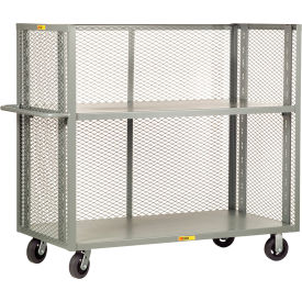 Bulk Truck w/ 3 Mesh Sides & 2 Shelves, 2000 lb. Capacity, 48"L x 24"W