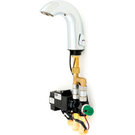 Aqua-Fit Serio Single Post Faucet with Valve & Spray Outlet, 0.5 GPM, Chrome