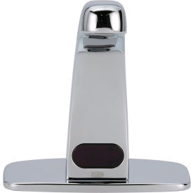 Single Hole Sensor Faucet w/ 4" Cover Plate, 0.5 GPM, Chrome