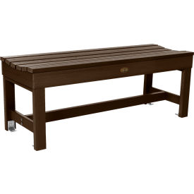 Sequoia Professional Weldon 4' Backless Bench, Weathered Acorn