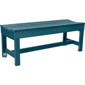 4' Backless Bench, Nantucket Blue