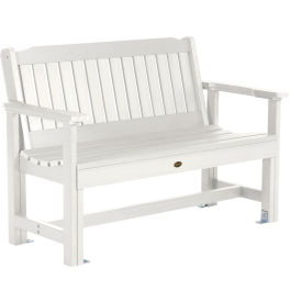 4' Garden Bench, White