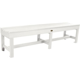 Professional Weldon 6' Backless Bench, White
