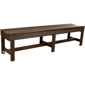 Professional Weldon 6' Backless Bench, Weathered Acorn