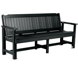 6' Garden Bench, Black