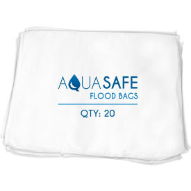 Liquid Absorbing Sandless Sandbag, 22"L x 16"W x 1"H, Pack of 20