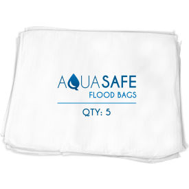 Liquid Absorbing Sandless Sandbag, 22"L x 16"W x 1"H, Pack of 5