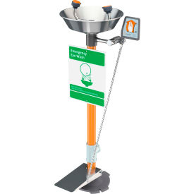 Pedestal Mounted Eyewash, Hand and Foot Control, S/S Bowl, G1825HFC