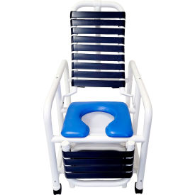 Deluxe Reclining Shower Chair with Footrest, 335 lb. Capacity