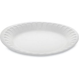 Placesetter Satin Non Laminated Foam Plate, 7" Dia., White, Pack of 900