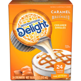 Liquid Coffee Creamer, Caramel Macchiato, 0.5 oz Mini Cups, Pack of 24