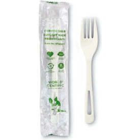 Compostable Fork, TPLA, White, Pack of 750
