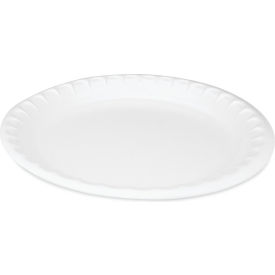 Placesetter Satin Foam Plate, 10-1/4" Dia., White, Pack of 540