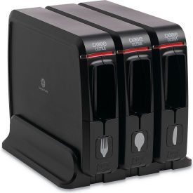 SmartStock Wrapped Cutlery Dispenser, Black