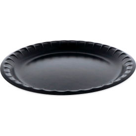 Placesetter Deluxe Laminated Foam Plate, 10-1/4" Dia., Black, Pack of 540