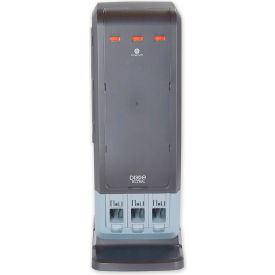 SmartStock Tri-Tower Cutlery Dispenser, Black/Gray