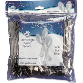 Reflections Heavyweight Spoon, Silver, Pack of 40