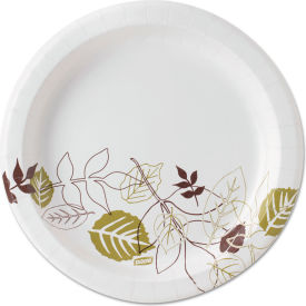 Pathways Paper Plates, Wise Size, 8-1/2" Dia., Green/Burgundy, Pack of 1000
