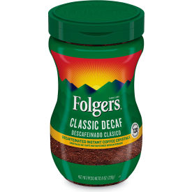 Instant Coffee Crystals, Classic Decaf, 8 oz