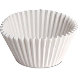 Paper Fluted Bake Cups, 2-1/4" Dia. x 1-7/8"H, White, Pack of 10000