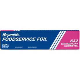 Extra Heavy Duty Aluminum Foil Roll, 500'L x 18"W, Silver