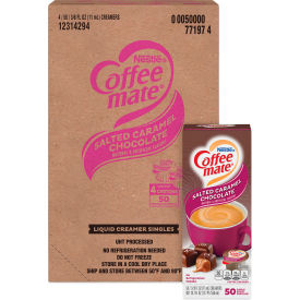 Liquid Coffee Creamer, Salted Caramel Chocolate, 0.38 oz Mini Cups, Pack of 200