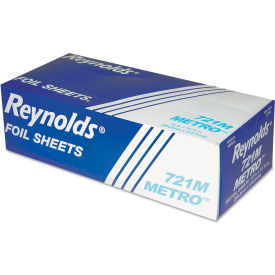 Metro Pop-Up Aluminum Foil Sheets, 10-3/4"L x 12"W, Silver, Pack of 3000