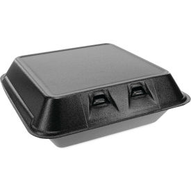 Evergreen SmartLock Container, 9-1/8"L x 9"W x 3-1/4"H, Black, Pack of 150