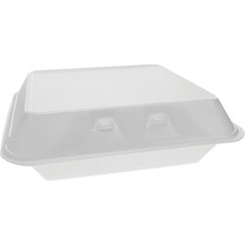 SmartLock Container, XL size 9-1/2"L x 10-1/2"W x 3-1/4"H, White, Pack of 250