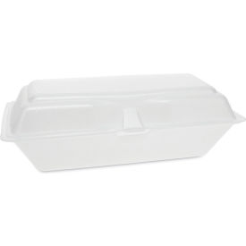 Foam Container, 9-3/4"L x 5"W x 3-1/4"H, White, Pack of 560